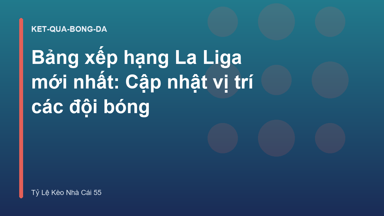 Read more about the article Bảng xếp hạng La Liga mới nhất: Cập nhật vị trí các đội bóng